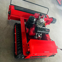 Tondeuse robot diesel automatique 80cm 100cm 120cm pour champ, à braquage zéro, télécommandée, coupe-herbe, broyeur à fléaux