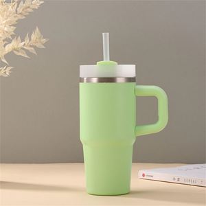 <b>Kids</b> Stainless Steel 14oz Travel Tumbler with Straw Handle Vacuum Insulated Drink Cup - Product Image 2