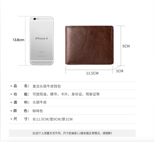 Andong Short <b>Wallet</b> Purse <b>for</b> <b>Men</b> Genuine Cow Leather Fashion <b>Cool</b> Clutch Bag Card Clip <b>Wallets</b> Man Purses - Product Image 4
