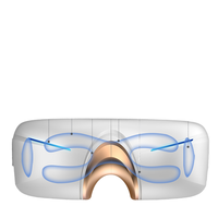 Masajeador de Ojos con Terapia de Calor Automática, Cuatro Modos de Vibración y USB Tipo-C para Usuarios de Pantalla Larga y Cuidado Ocular para Trabajo Remoto