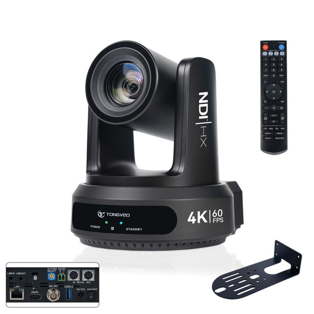 Broadcast Quality 4K60FPS 20x Zoom PTZ Video Conference Camera with AI Tracking NDI PoE Camera for Meeting Room