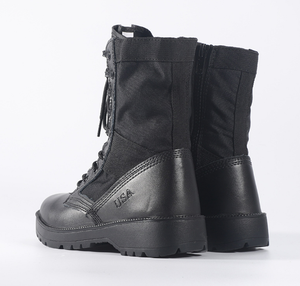 Bottes de chasse en cuir de vachette Panama HPB1009, en daim noir, avec fermeture éclair latérale et trous de ventilation - Product Image 5