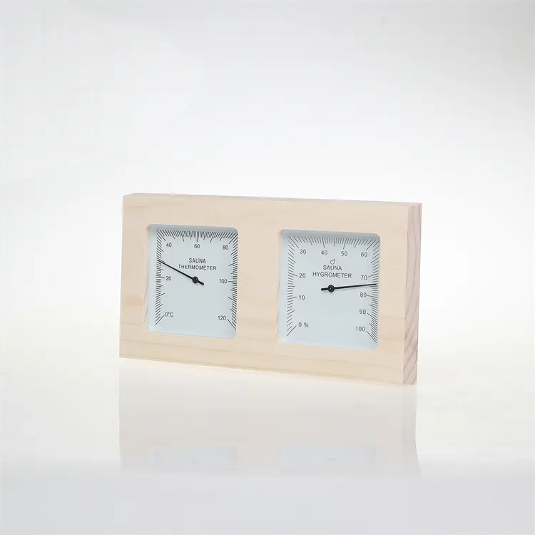 Termómetro de sauna independiente digital con reloj higrómetro