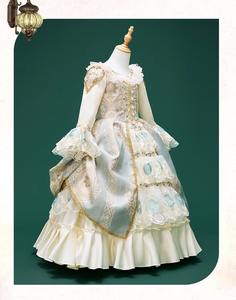 QWZ622 Vestido de estilo medieval para niños Nuevo vestido de escenario de drama Cumpleaños Cos Flotador Desfile Vestido de princesa - Product Image 3