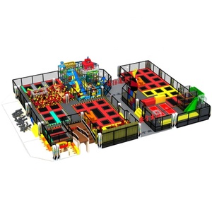 Usine de fabrication de trampolines commerciaux certifiée UKCA FCC, parc de trampolines intérieur sur mesure - Product Image 4
