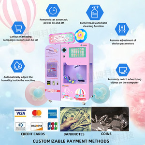 Machine distributrice <span class=keywords><strong>de</strong></span> barbe <span class=keywords><strong>à</strong></span> papa entièrement automatique, la plus populaire, pour usage commercial, OEM/ODM, offre des attractions touristiques interactives et fraîches - Product Image 6