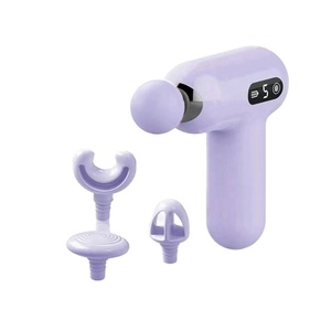 Mini <span class=keywords><strong>pistolet</strong></span> de <span class=keywords><strong>massage</strong></span> portable rechargeable avec 20 niveaux de vitesse, fonction musicale, utilisation corporelle, taille de poche, têtes interchangeables multiples - Product Image 6