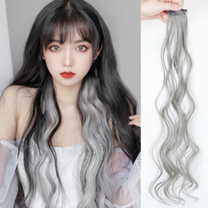 Parrucca da donna 4 parti con accessori per lo Styling capelli colorati - Product Image 1