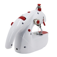 Machine à coudre portable à plat pour la maison/les voyages avec aiguille simple en ABS pour la couture de t-shirts et de chaussettes à usage domestique