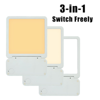 Lampu Terapi SAD Bebas UV Portabel Lampu LED Siang Hari dengan Alarm Hemat Energi Bodi Persegi ABS Bertenaga DC GQ-L3