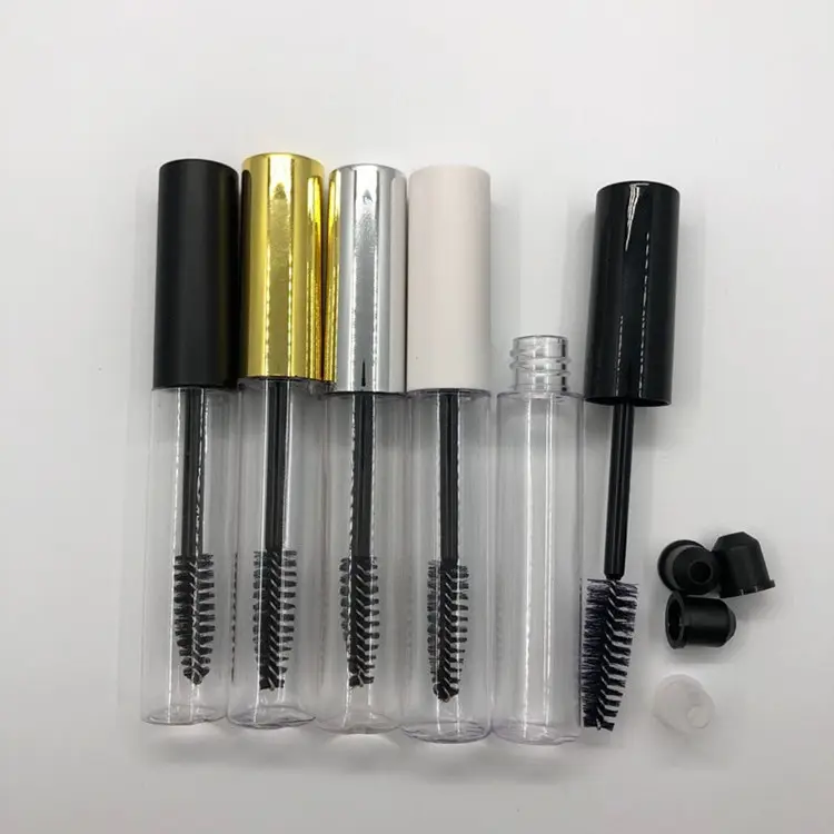 Top Selling 10ml Mascara Wand Tube Empty Clear Mascara Bottle With Brush Mascara Tube Container