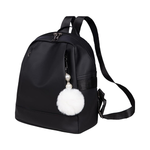 WZCZZHA Mini <span class=keywords><strong>sac</strong></span> à <span class=keywords><strong>dos</strong></span> <span class=keywords><strong>chic</strong></span> pour femmes avec fermeture à glissière <span class=keywords><strong>Sac</strong></span> à <span class=keywords><strong>dos</strong></span> de voyage noir minimaliste avec doublure en polyester - Product Image 1