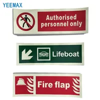 Signalisation de sécurité incendie en PVC qui brille dans le noir, panneau d'extincteur, signalisation de sécurité incendie photoluminescente, autocollant de sécurité incendie lumineux