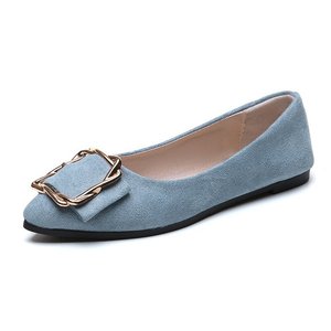 Donne piatto singoli pattini scarpe di Tela scarpe da <span class=keywords><strong>donna</strong></span> della bocca poco profonda mocassini ragazze - Product Image 5
