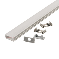 Système de profilé en aluminium en forme de U T5 ZL-1706 de 2 mètres pour bande lumineuse LED