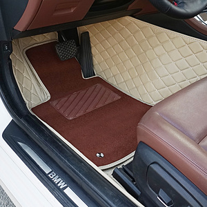 Usine personnalisée universelle de luxe en cuir 5 D voiture tapis de sol tapis pied pad 4 pièces pour HONDA/<span class=keywords><strong>TOYOTA</strong></span> - Product Image 3