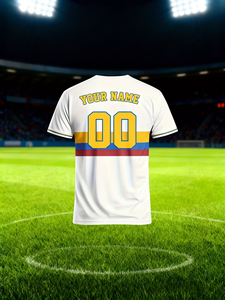 Maillot d'entraînement de football personnalisé pour entraîneur et joueur, à séchage rapide, respirant, en polyester, avec sublimation 3D, nom, numéro, drapeau national, protection UV - Product Image 5