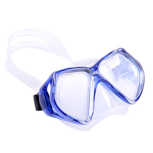 Masque de plongée à double lentille en verre trempé étanche pour la plongée avec tuba, sports nautiques pour adultes, PVC - Product Image 1