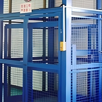 Plateforme élévatrice verticale hydraulique pour marchandises, montée au mur, pour entrepôt agricole, avec rail de guidage, élévateur de fret