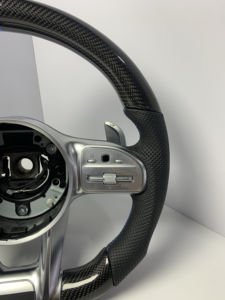 Volante de Fibra de Carbono para Mercedes Benz C200 C300 E200 E300 GLC CLS, Cuero Perforado Personalizado, <span class=keywords><strong>Precio</strong></span> al por Mayor - Product Image 3