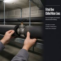 Manchon isolant à cellules fermées sur mesure pour le contrôle de la condensation des conduites d'eau domestiques pour les entrepreneurs en isolation