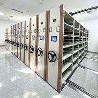Système d'archivage mobile intelligent à entraînement motorisé, compact, en acier, avec surveillance numérique, pour bibliothèque moderne