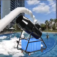 Machine à mousse électrique pour fêtes en piscine intérieure/extérieure, canon à jet à commande manuelle avec construction métallique