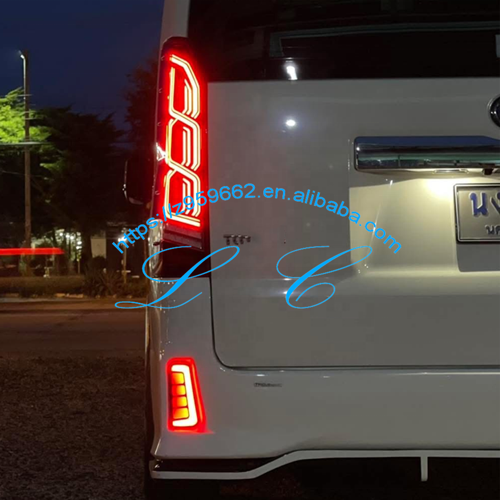 Grandlop Red LED Tail Lamp Use for Hiace 2019-2024 Hiace300
