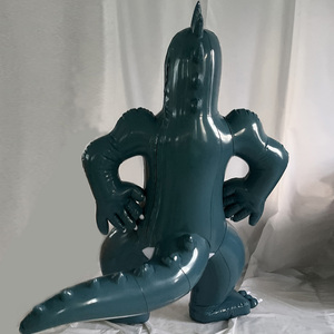 ชุดสัตว์เป่าลมรูปมังกรสีฟ้าชุดใส่เพื่อความบันเทิงสำหรับงานปาร์ตี้งานอดิเรกพิเศษชุดพีวีซีการ์ตูนสีฟ้า - Product Image 3