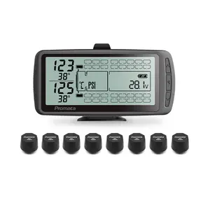 TPMS 203 Psi External Sensor 6-8-10-12-14-16-18-26 Wheels Tire Pressure Monitoring System Solar Power Trailer Bus Truck Tpms