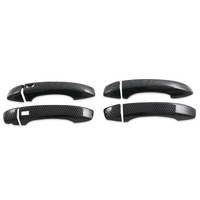 Accessoires intérieurs de voiture : Poignée de porte et panneau de commande de style fibre de carbone en plastique de luxe pour MG HS 2018-2024 (conduite à droite)