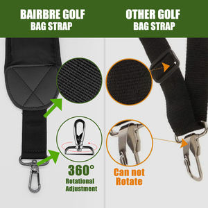 Sangle de sac de <span class=keywords><strong>golf</strong></span> rembourrée, sangle d'épaule de remplacement, robuste, avec fermoir réglable, accessoires pour sac de <span class=keywords><strong>golf</strong></span> - Product Image 6