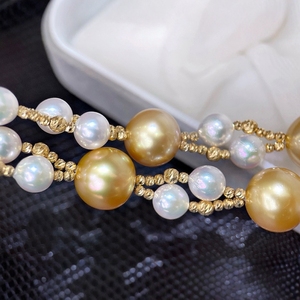 Collier ras du cou de luxe léger pour femme Ni Ni, en perles d'eau douce naturelles rondes et fortes, Wenchi Chine - Product Image 4