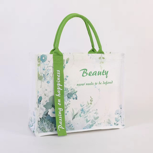 Sac fourre-tout en toile écologique personnalisé de haute qualité, grande capacité, réutilisable, sac à main pour femme, cadeau tendance - Product Image 2