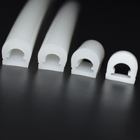 Bande lumineuse LED souple en silicone, tube néon circulaire lumineux à 180 degrés, 15*13 13*13, bande lumineuse en silicone