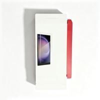 Boîte d'emballage de protection d'écran de smartphone en papier rigide de luxe avec logo personnalisé pour téléphone Samsung, emballage de film en verre