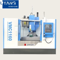 Centre d'usinage vertical CNC 3 axes UYANG VMC1160 à bas prix, système de contrôle GSK, haute précision, broches automatiques BT40/BT50