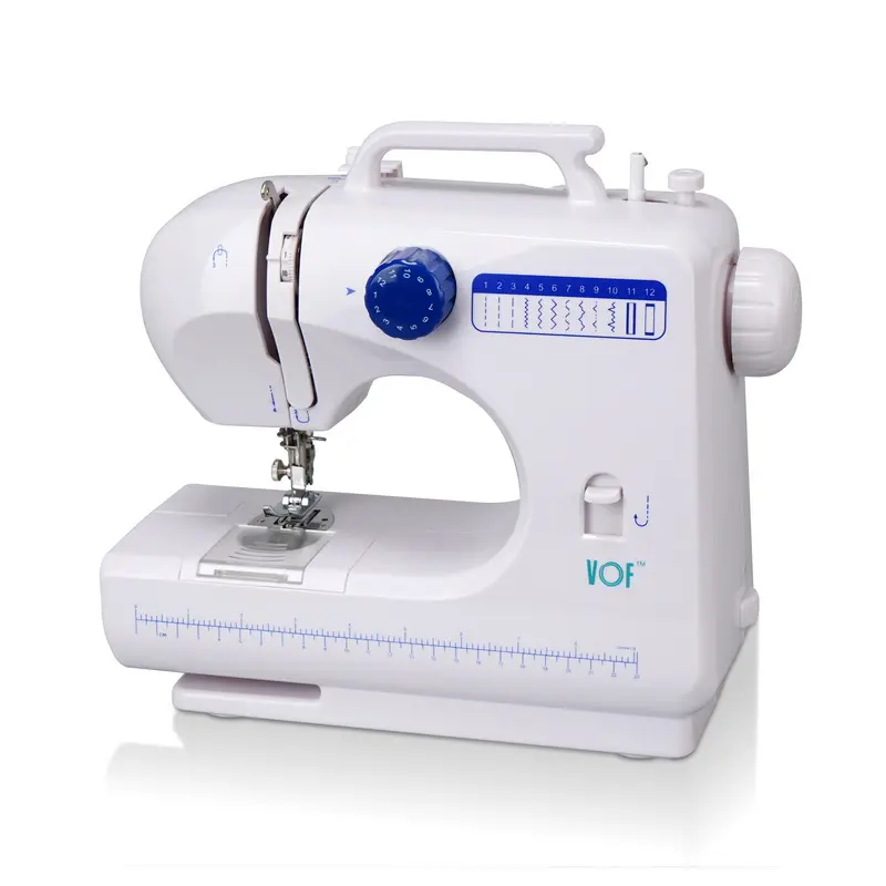 VOF-Mini máquina de coser multifunción para el hogar, máquina de coser de 12 puntadas, doble hilo y velocidad, multifunción, mac, FHSM-506, venta al por mayor