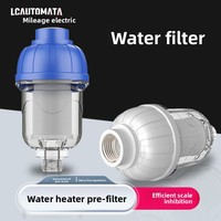 Filtre anti-calcaire pour chauffe-eau, machine à laver, pommeau de douche et robinet d'eau, sans cartouche, en matériau PC, modèle