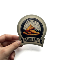 Autocollant graphique PET personnalisé, enseigne avec logo en relief, étiquettes, plaque signalétique, logos, étiquette autocollante