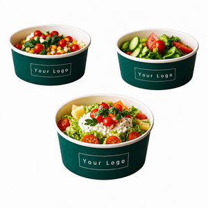 Caja de Sopa de Fideos de Papel Kraft Biodegradable, a Prueba de Fugas, con Bandeja Separadora, Tazón para Llevar para <span class=keywords><strong>Soba</strong></span>, Udon, Pho - Product Image 1