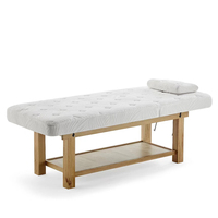 Lit de massage en bois de luxe moderne pour salon, spa, hôtel, usage domestique, mobilier commercial