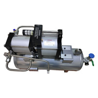 Modèle USUN : AB05T-40L Système de pompe amplificateur de pression d'air à commande pneumatique 10-40 bars avec réservoir de 40 L pour machine de découpe laser à fibre