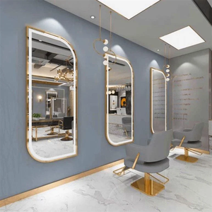 Centro di bellezza <span class=keywords><strong>donna</strong></span> a LED per parrucchieri specchio barbiere mobili per lo Styling e trucco salone bagno camera da letto Hotel supermercato palestra - Product Image 1