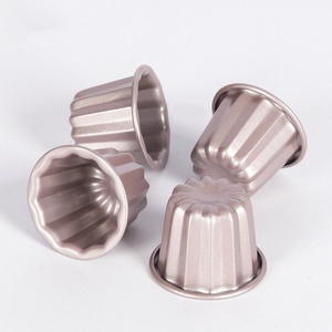 Moule à gâteau antiadhésif commercial Keluli, doré, monobloc, compatible four, pour accompagnement café et desserts - Product Image 3