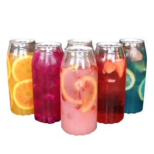 Top Quality Factory Empty Recyle Plastic Juicer Beverage Container Square PET Bottle 330ml/500ml/700ml plastic pet can beverage