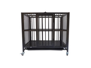 Yüksek görev lüks köpek kafesi <span class=keywords><strong>Modern</strong></span> hayvan kafesi ile çelik boru kulübesi katlanabilir kapalı/açık canlı taşıyıcı plastik tepsi ile - Product Image 3