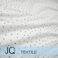 Tissu en maille de cristal brillant et doux, orné de strass haut de gamme, extensible et en spandex, vendu au mètre