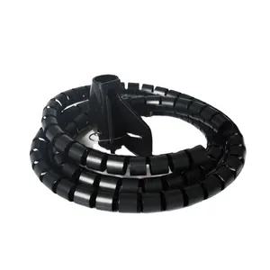 Wholesale PE 30mm spiral cable wire protection Protective cover cable manager spiral cable wrap