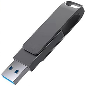 Grosir Hadiah Promosi Stik Memori Usb Logam Mewah 128Gb Stik Memori USB Logam 512Gb dengan Gantungan Kunci - Product Image 5